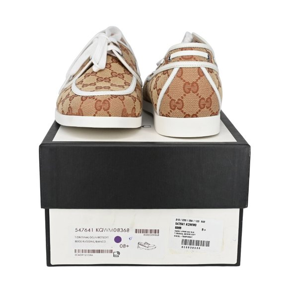 Gucci Men's Original GG Canvas Boat Shoes - Picture 6 of 10